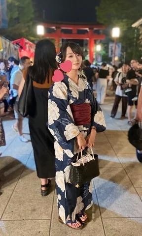 유카타가 귀엽다.